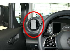 Brodit Montážny držiak ProClip pre Mercedes Benz Citan 22-24, vľavo na mriežke ventilácie