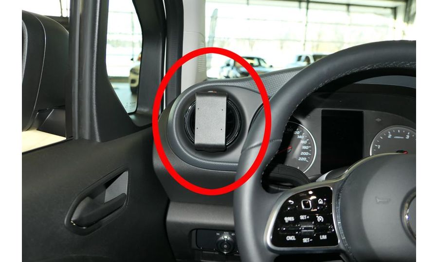 Brodit Montážny držiak ProClip pre Mercedes Benz Citan 22-24, vľavo na mriežke ventilácie