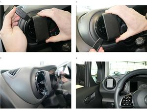 Brodit Montážny držiak ProClip pre Mercedes Benz Citan 22-24, vľavo na mriežke ventilácie