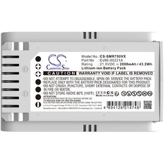 Batéria pre Samsung Jet 70, Jet 75, Jet 90 a ďalšie, 2000 mAh, Li-Ion