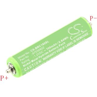 Batéria pre Braun 1000/180/2000/3000/4735/5411/Cruzer1/Cruzer Z20 a iné, 700 mAh, Ni-MH
