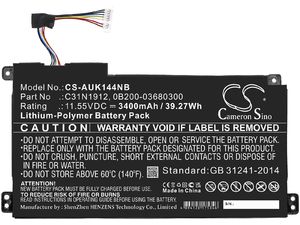 Batéria pre Asus Vivobook 14, Asus E510, 3400 mAh, Li-Pol