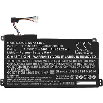Batéria pre Asus Vivobook 14, Asus E510, 3400 mAh, Li-Pol