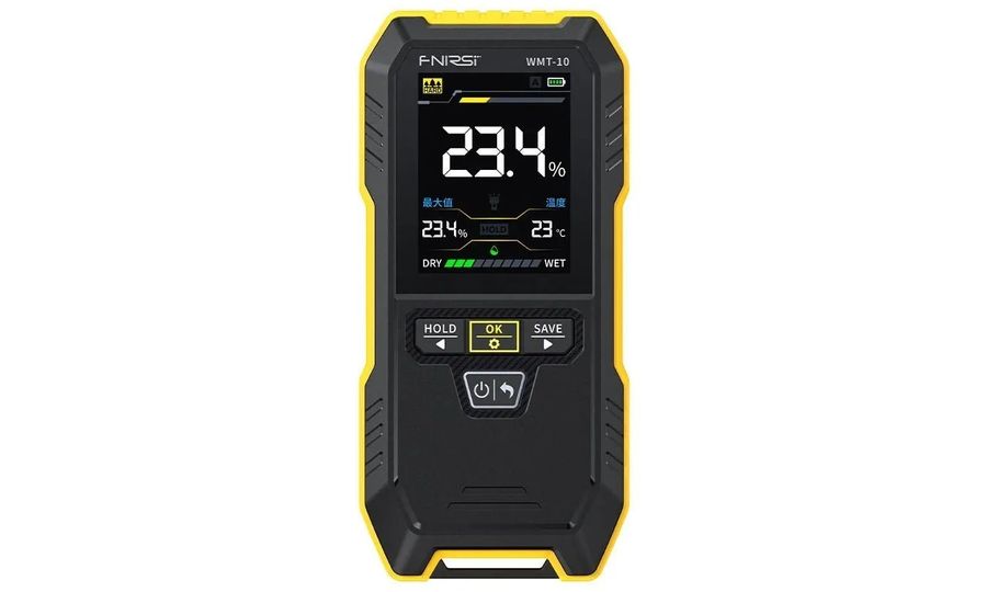 FNIRSI WMT-10 Číslicový vlhkomer na materiály a drevo s LCD displejom