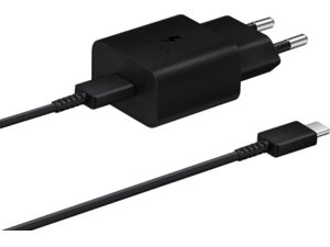 Samsung USB-C 15W cestovní nabíječka + USB-C datový a nabíjecí kabel, černá