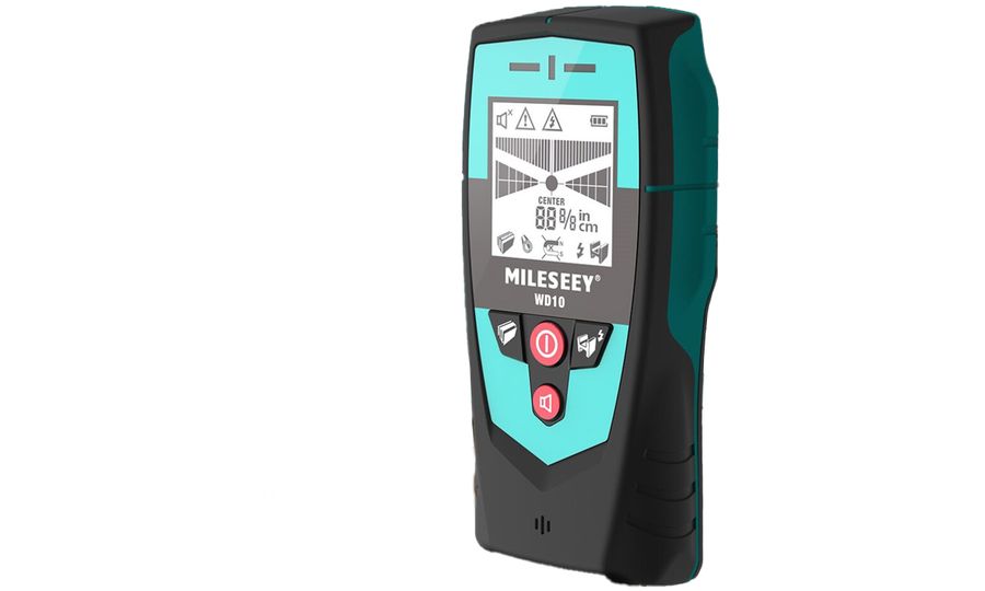 Mileseey WD10 multifunkčný detektor káblov, železa a dreva s displejom