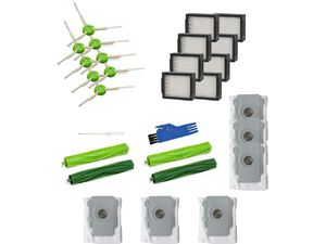 Mobilly náhradné kefy a filtre pre iRobot Roomba E5, E6, i3, i4, i5+, i6, i7, i7+, i8+, j5+, j7+ + 6 náhradných vreciek