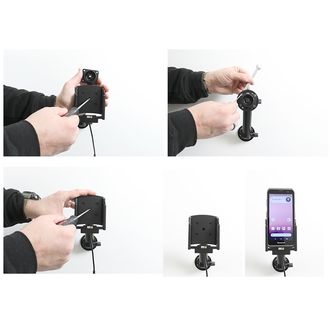 Držiak do auta Brodit pre Honeywell EDA5S bez puzdra, pogo, so skrytým nabíjaním