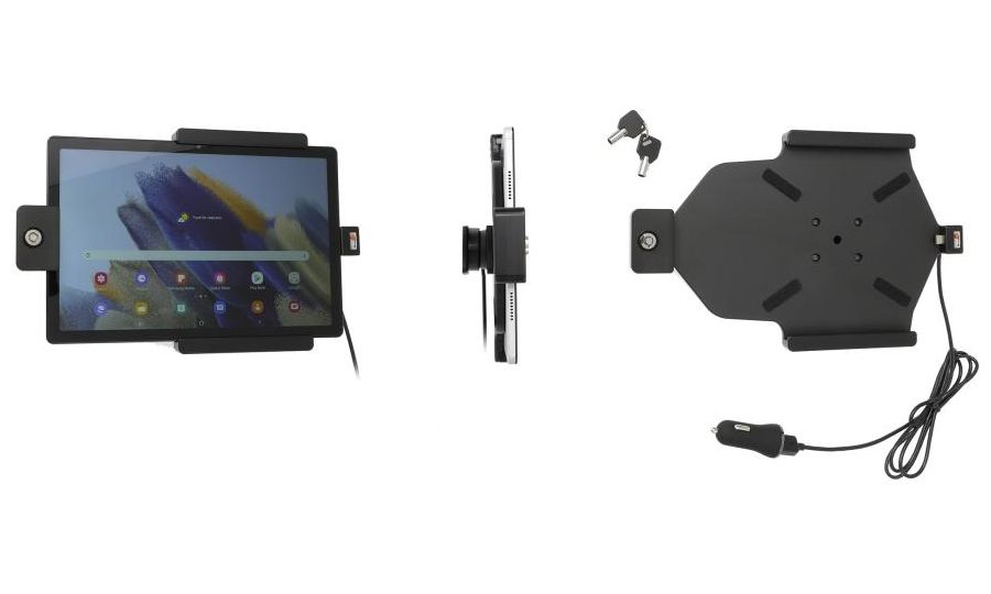 Brodit držiak na Samsung Galaxy Tab A8 (SM-X200/SM-X205), uzamykateľný, s nabíjaním z CL/USB