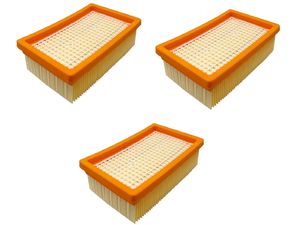 3 ks Náhradný plochý HEPA filter pre vysávače Karcher MV 4, MV 5, MV 6, WD 4, WD 5, WD 6