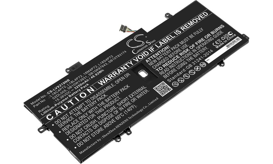 Batéria pre Lenovo Thinkpad X1 Carbon 2019 - 2020, 3250 mAh, Li-Ion