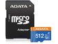 ADATA Premier microSDXC 512 GB UHS-I U1 Class 10 + SD adaptér
