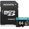 ADATA V30S microSDXC 64 GB UHS-I U3 V30 A2 + adaptér na SD (Premier Pro)