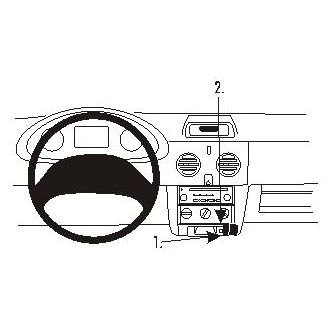 Brodit ProClip montážna konzola pre Renault Kangoo 03-07, na stred