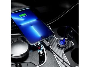 Vodotesná vstavaná nabíjačka s monitorom napätia, USB+USB-C, QuickCharge 3.0/PD45W