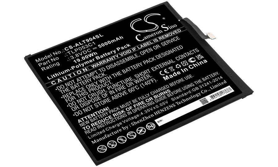 Batéria pre Alcatel Tab 8, 5000 mAh, Li-Pol