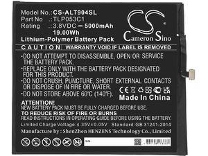 Batéria pre Alcatel Tab 8, 5000 mAh, Li-Pol