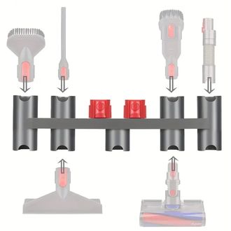 Nástenný držiak Mobilly pre Dyson V7, V8, V11, V15, až 9 kusov príslušenstva