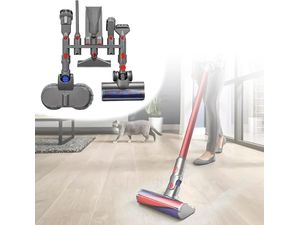 Nástenný držiak Mobilly pre Dyson V7, V8, V11, V15, až 9 kusov príslušenstva