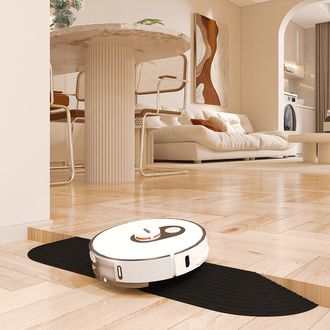 Prechodová lišta Mobilly pre robotický vysávač, variabilná výška, čierna