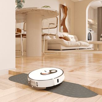 Prechodová lišta Mobilly pre robotický vysávač, variabilná výška, sivá