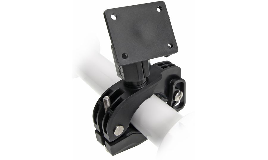 Brodit otočný úchyt na trubku s kĺbom, priemer 31-50mm, montážna podložka 50x42 mm, predvŕtané AMPS