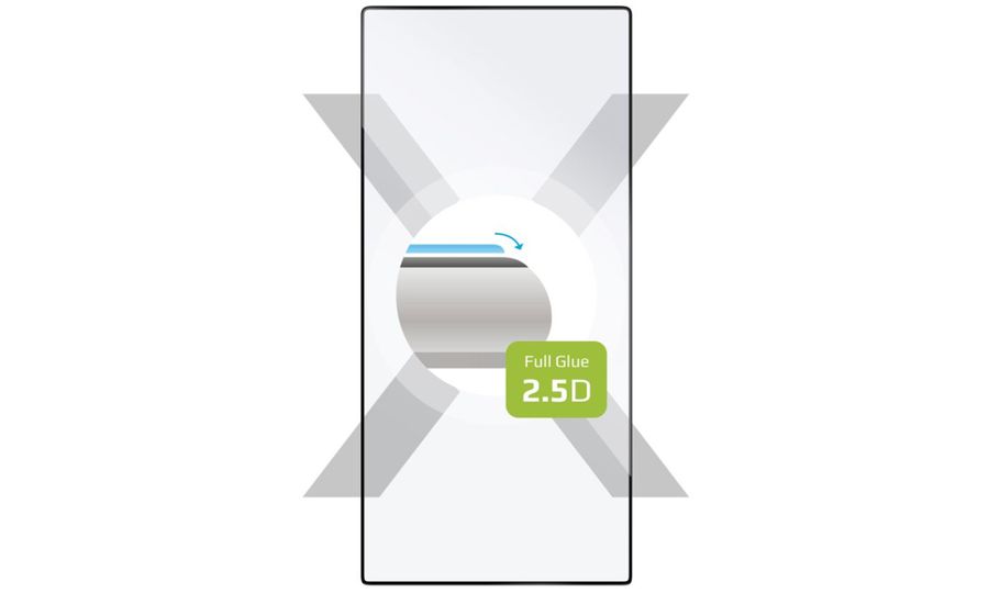 Ochranné tvrdené sklo FIXED pre Samsung Galaxy S24 Ultra, čierne