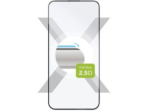 Ochranné tvrdené sklo FIXED pre Apple iPhone 15, čierne