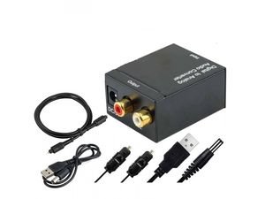 Mobilly Digitálno-analógový prevodník z optického TOSLINK+koaxiálneho S/PDIF na RCA (Cinch) stereo