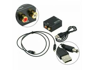 Mobilly Digitálno-analógový prevodník z optického TOSLINK+koaxiálneho S/PDIF na RCA (Cinch) stereo