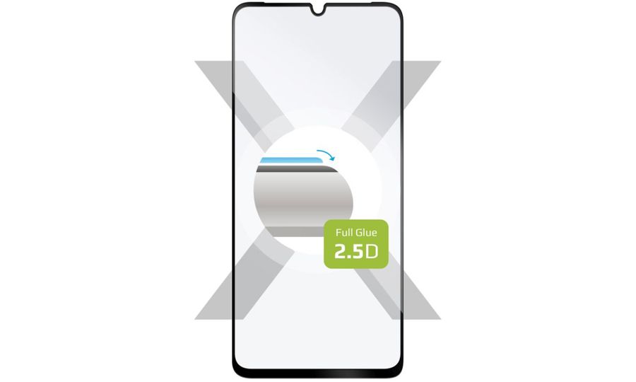 Ochranné tvrdené sklo FIXED pre Samsung Galaxy A15, čierne