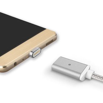 Magnetický opletený nabíjací a dátový kábel s konektorom MicroUSB