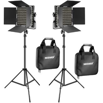 Neewer sada dvojfarebných fotografických svetiel so stojanmi, 660 LED, 40W