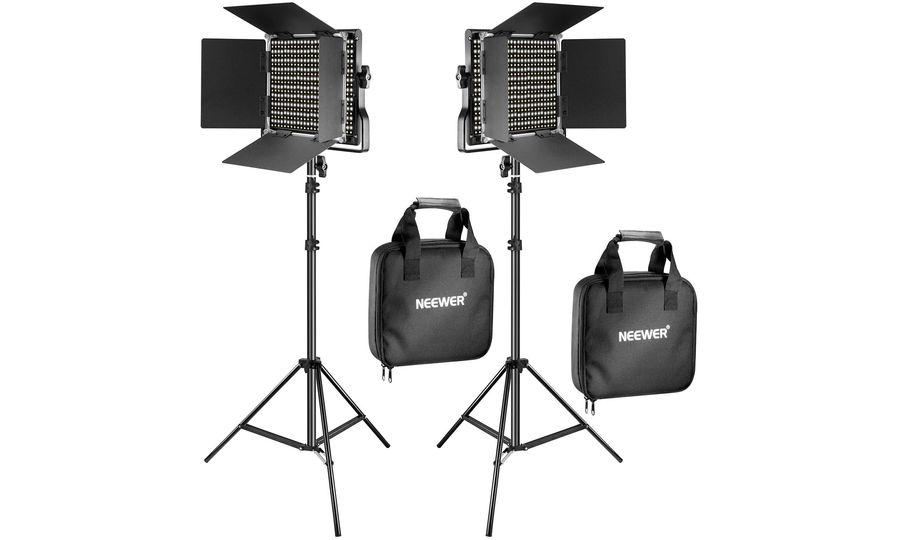 Neewer sada dvojfarebných fotografických svetiel so stojanmi, 660 LED, 40W