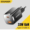 Nabíjačka Essager 33 W, GaN, USB-C + USB-A