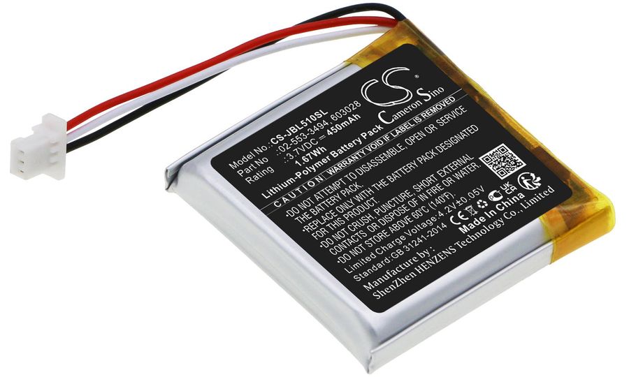 Batéria pre JBL Tune 510BT, 450 mAh, Li-Pol