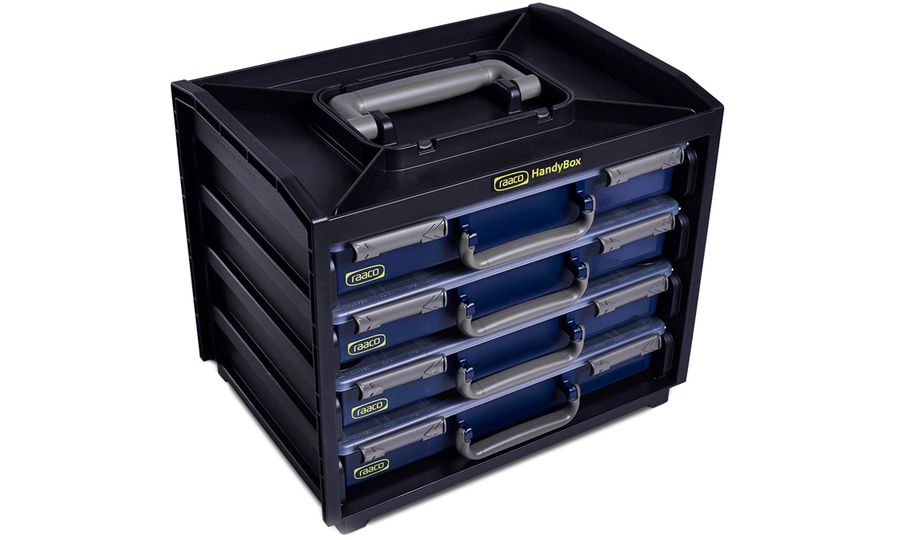 raaco HandyBox 55x4 nosný rám pre boxy na diely, 4 boxy (d x š x v) 376 x 265 x 310 mm