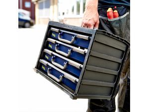 raaco HandyBox 55x4 nosný rám pre boxy na diely, 4 boxy (d x š x v) 376 x 265 x 310 mm
