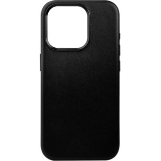 Kožený zadný kryt FIXED MagLeather pre Apple Iphone 15 Plus s podporou MagSafe, čierny