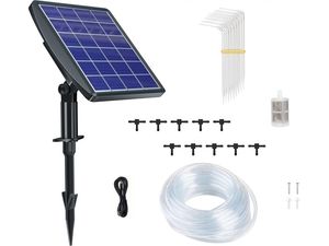 Inteligentný zavlažovací systém so solárnym panelom, vstavanou batériou 2000 mAh, 10 dýzami