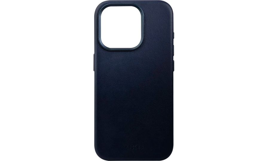 Kožený zadný kryt FIXED MagLeather pre Apple Iphone 15 s podporou MagSafe, modrý