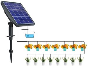 Inteligentný zavlažovací systém so solárnym panelom, vstavanou batériou 2000 mAh, 15 dýzami