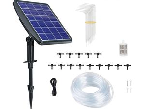 Inteligentný zavlažovací systém so solárnym panelom, vstavanou batériou 2000 mAh, 15 dýzami