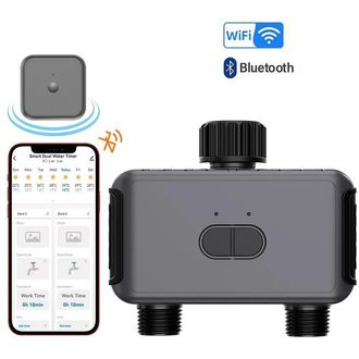 Inteligentný záhradný programovateľný zavlažovací systém s wifi a bluetooth - 2 ventily