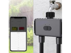 Inteligentný záhradný programovateľný zavlažovací systém s wifi a bluetooth - 2 ventily