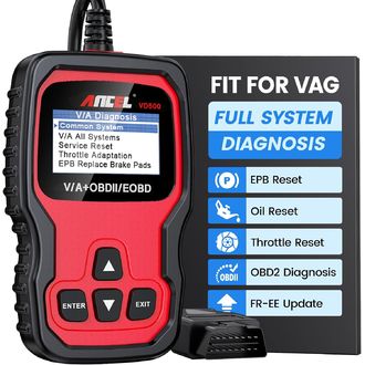 ANCEL VD500 OBD2 diagnostika pre VW, Škoda, Seat, Audi