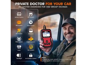 ANCEL VD500 OBD2 diagnostika pre VW, Škoda, Seat, Audi