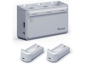 Potensic 3-polohová rýchlonabíjačka pre Atom 4K 60W More Power, sada so sieťovým adaptérom a 2x batériami