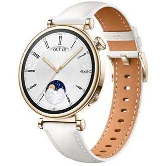 Huawei Watch GT4 41 mm, kožený remienok, biely