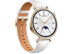 Huawei Watch GT4 41 mm, kožený remienok, biely